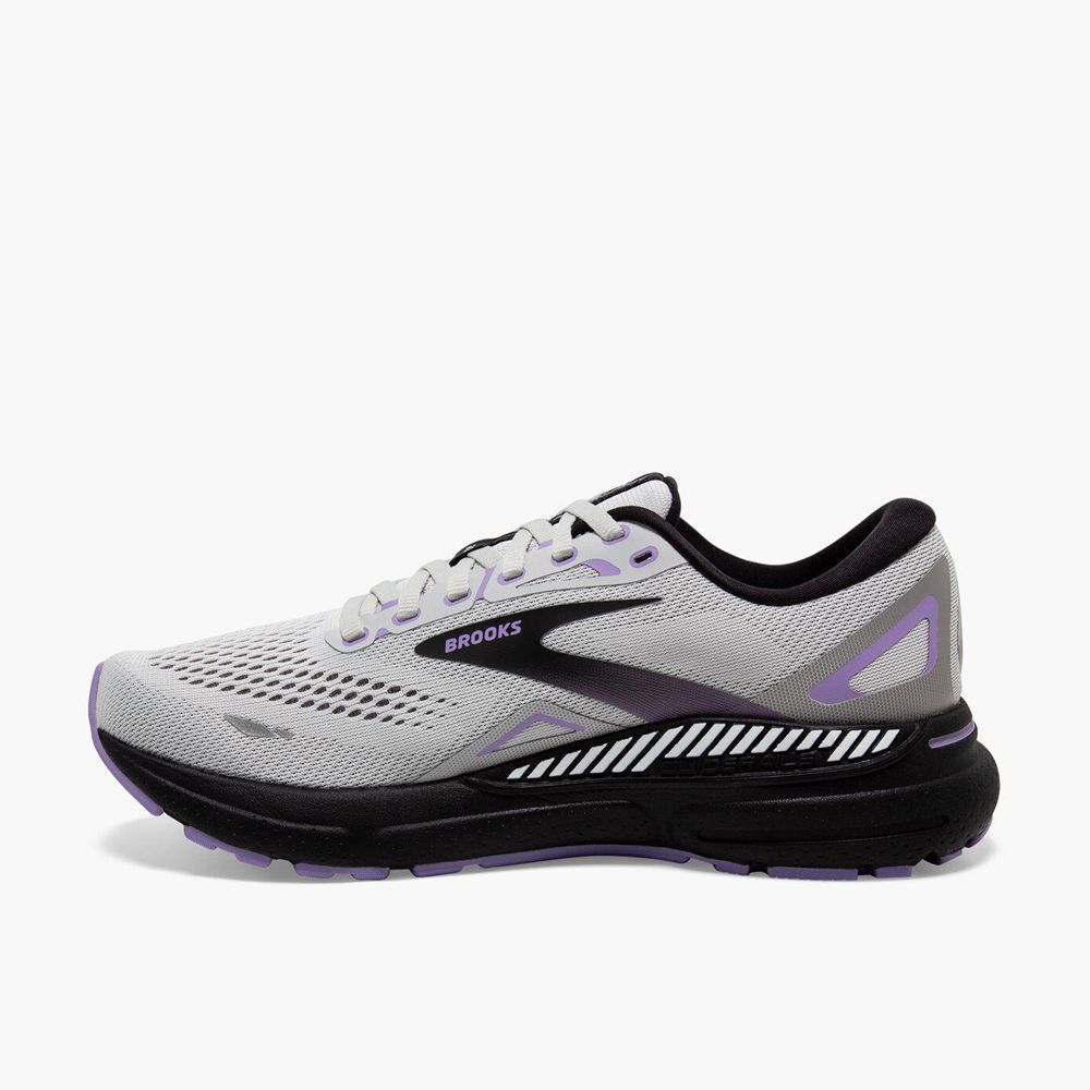 Grey Brooks Womens Adrenaline GTS 23 Running Shoes | OJP-049821