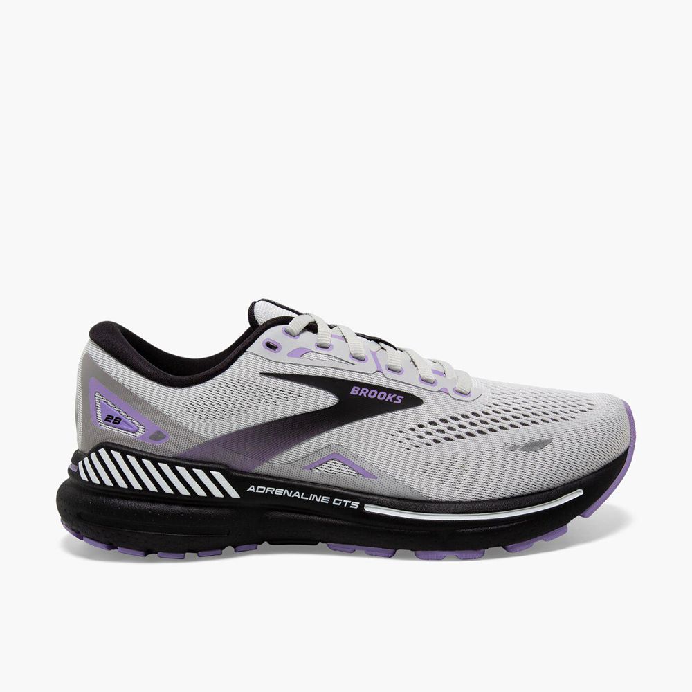 Grey Brooks Womens Adrenaline GTS 23 Running Shoes | OJP-049821