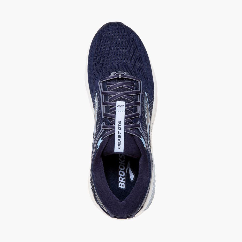 Navy Brooks Mens Beast GTS 23 Running Shoes | GOT-857391