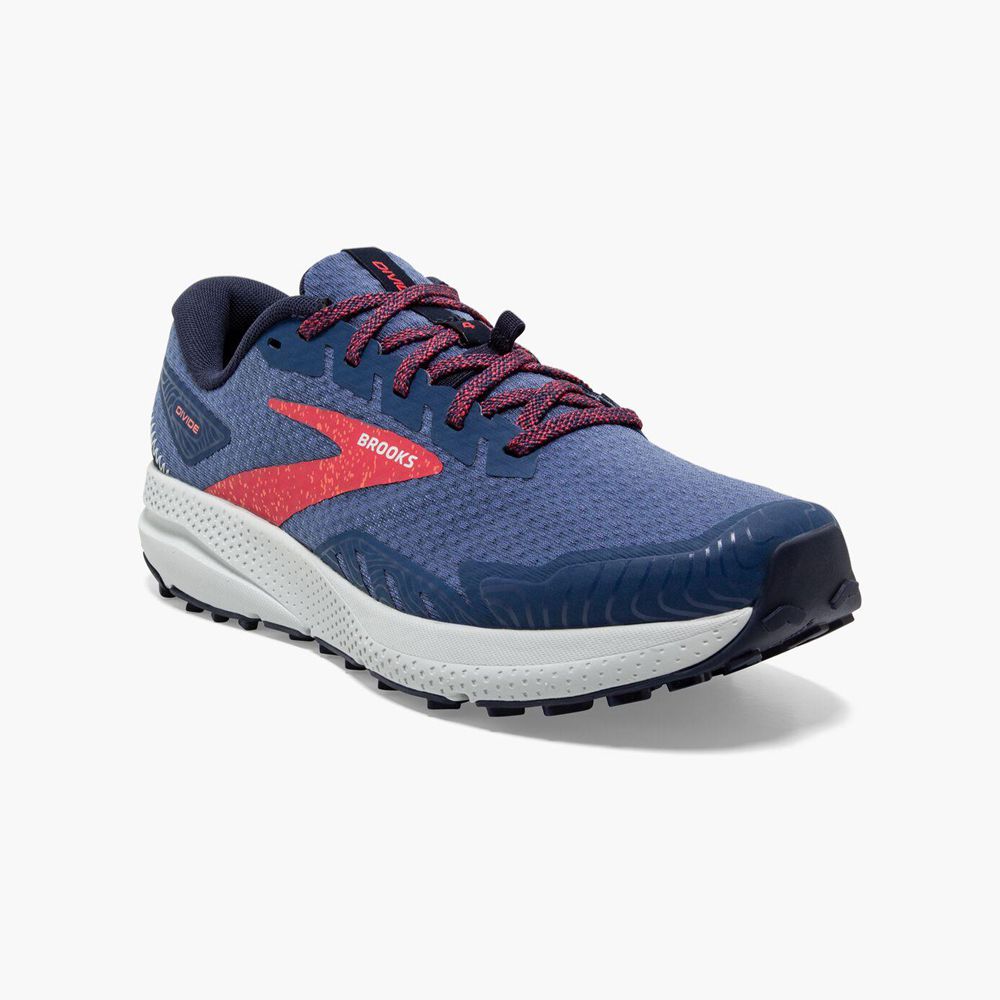 Navy Brooks Womens Divide 4 Running Shoes | ZBY-417530