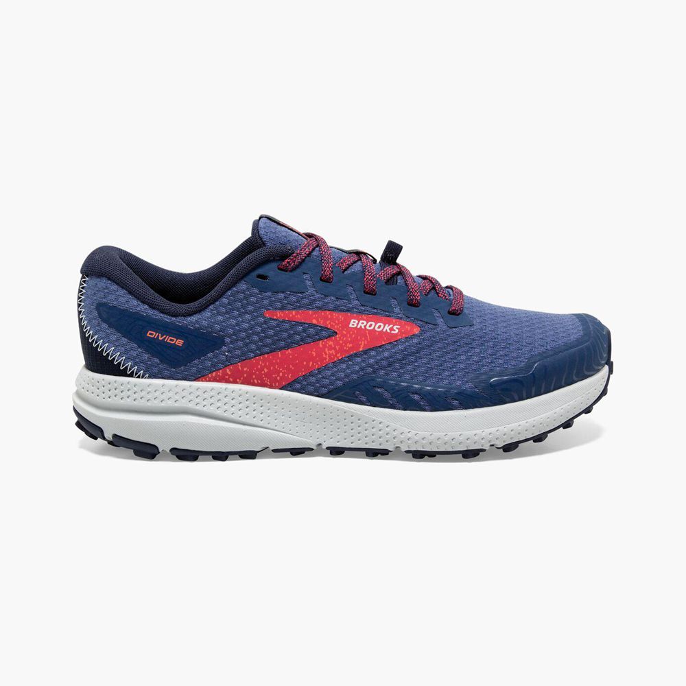 Navy Brooks Womens Divide 4 Running Shoes | ZBY-417530