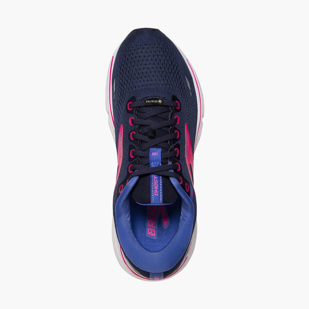 Navy Brooks Womens Ghost 15 GTX Running Shoes | PNJ-426831