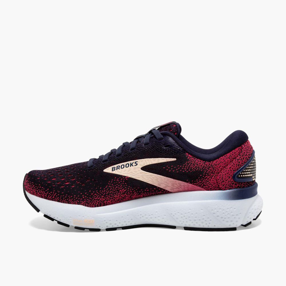 Navy Brooks Womens Ghost 16 Sports Shoes | MKH-673418