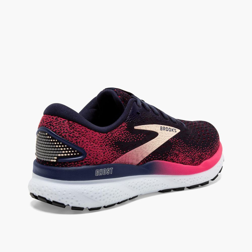 Navy Brooks Womens Ghost 16 Sports Shoes | MKH-673418