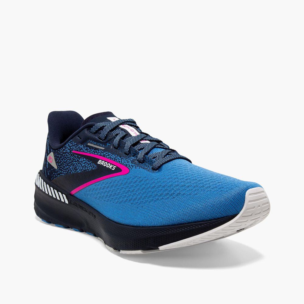 Navy Brooks Womens Launch GTS 10 Running Shoes | BGM-281045