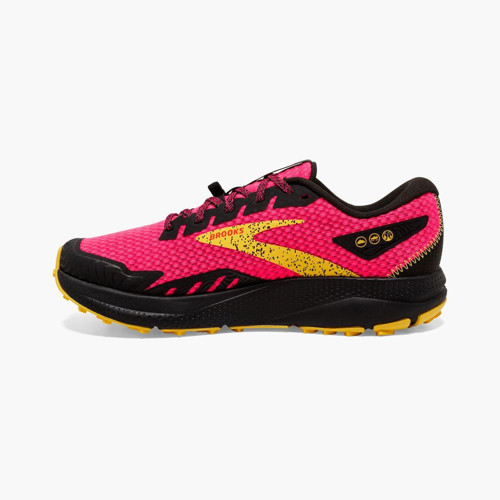 Pink Brooks Womens Divide 4 Running Shoes | WTC-265910