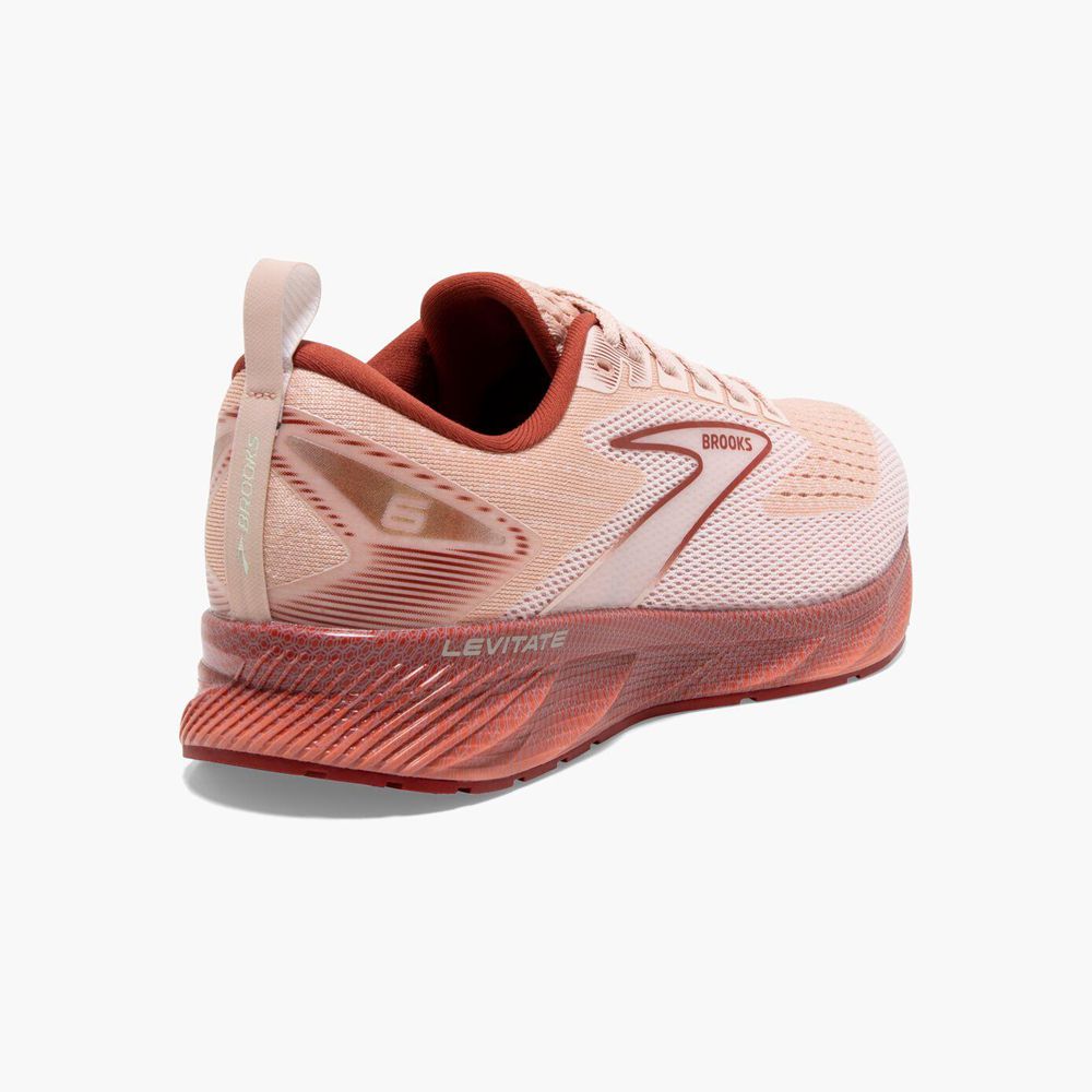 Pink Brooks Womens Levitate 6 Sports Shoes | SIM-185329