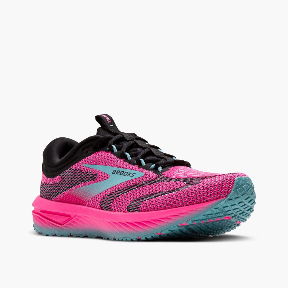 Pink Brooks Womens Revel 7 Sports Shoes | FEM-436078