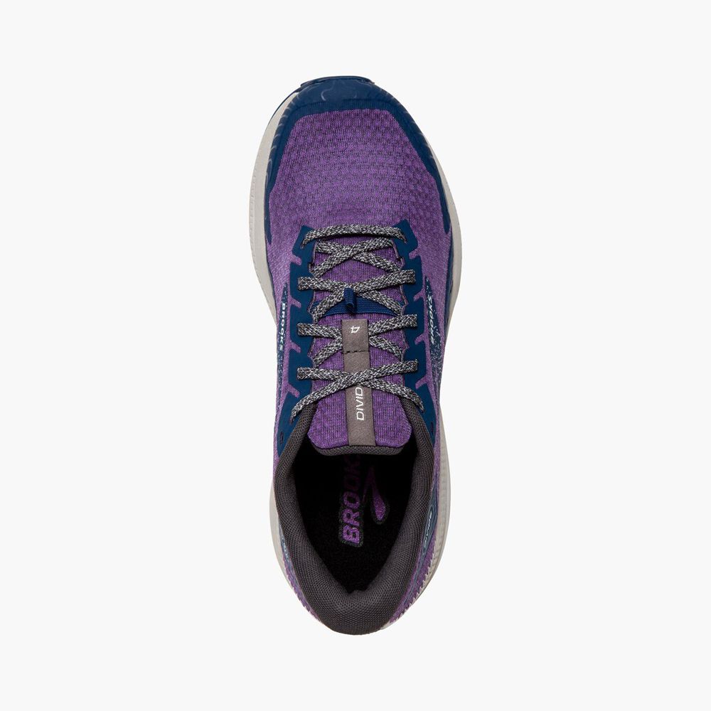 Purple Brooks Womens Divide 4 Running Shoes | GRT-319742