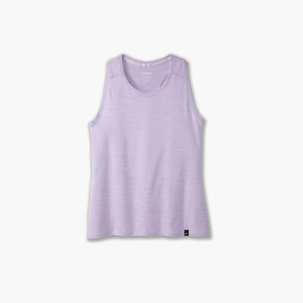 Purple Brooks Womens Luxe Tank Top | XHB-194037