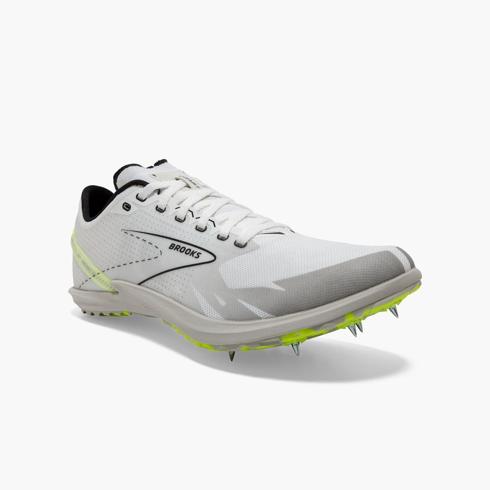 White Brooks Mens Draft XC Running Shoes | BHT-723615