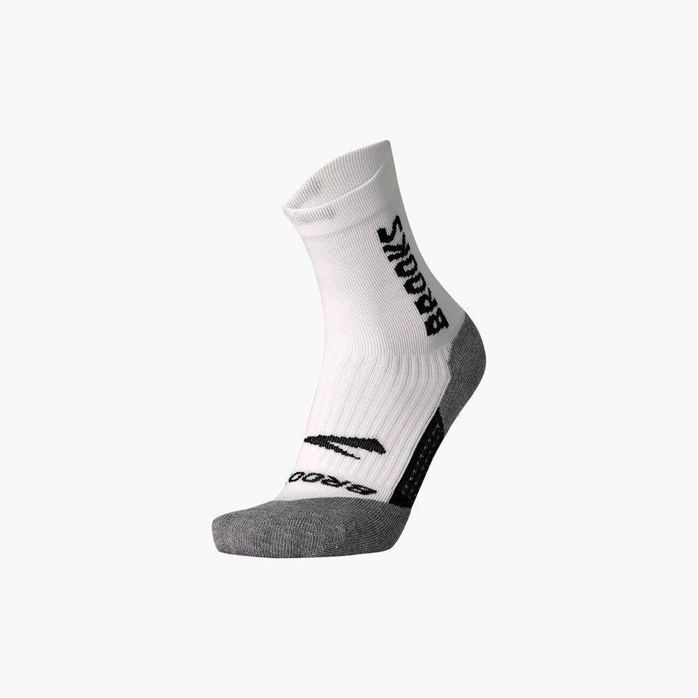 White Brooks Mens Ghost Crew Socks | VCQ-917364