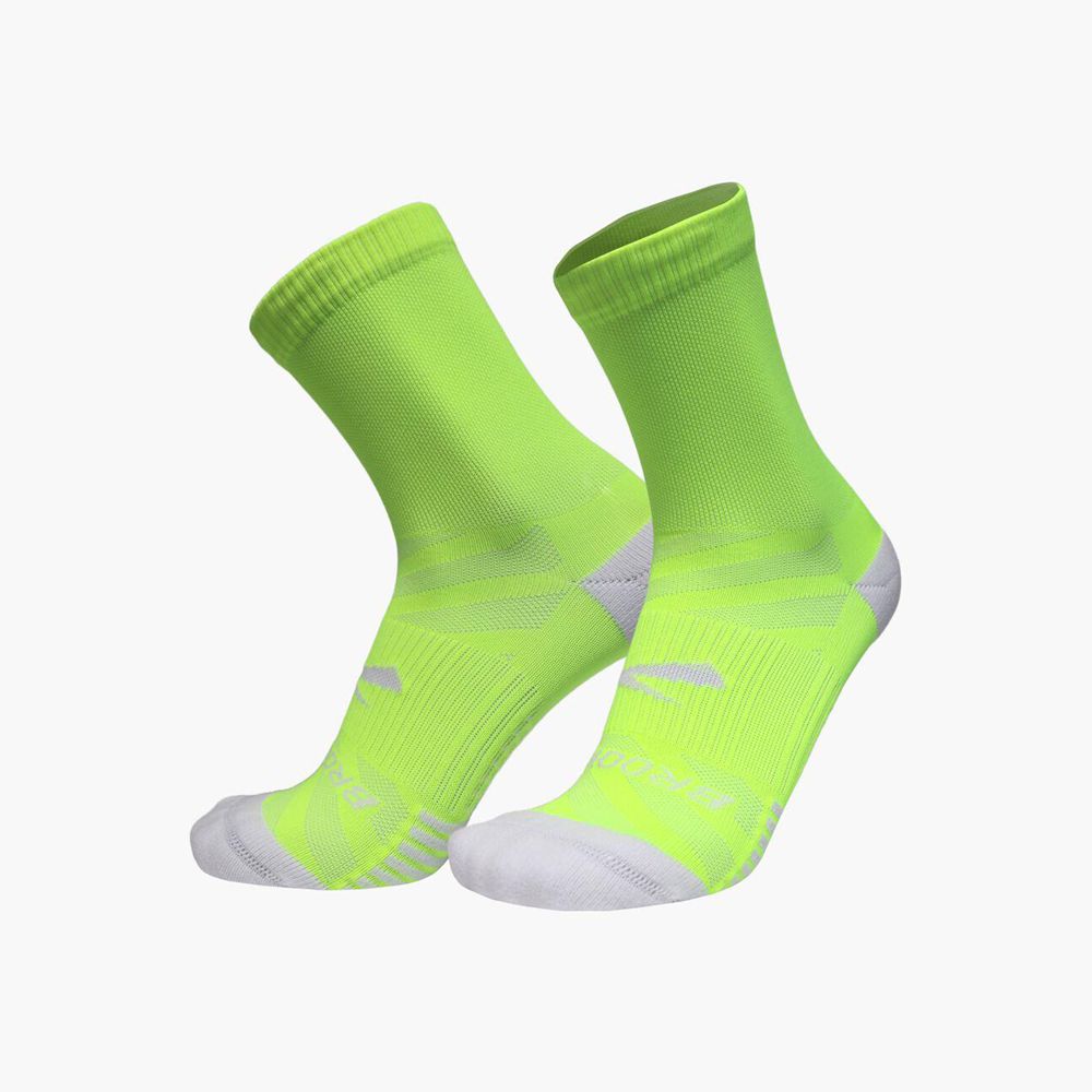 White Brooks Mens Ghost Lite Crew 2-Pack Socks | TYE-961243