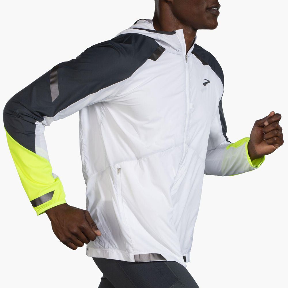 White Brooks Mens Run Visible Convertible Jacket | MWR-071845