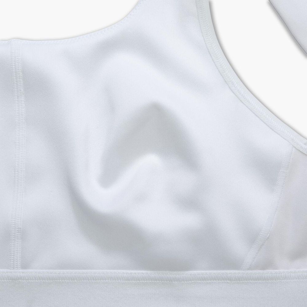 White Brooks Womens Convertible 2.0 Sports Bra | JVC-568132