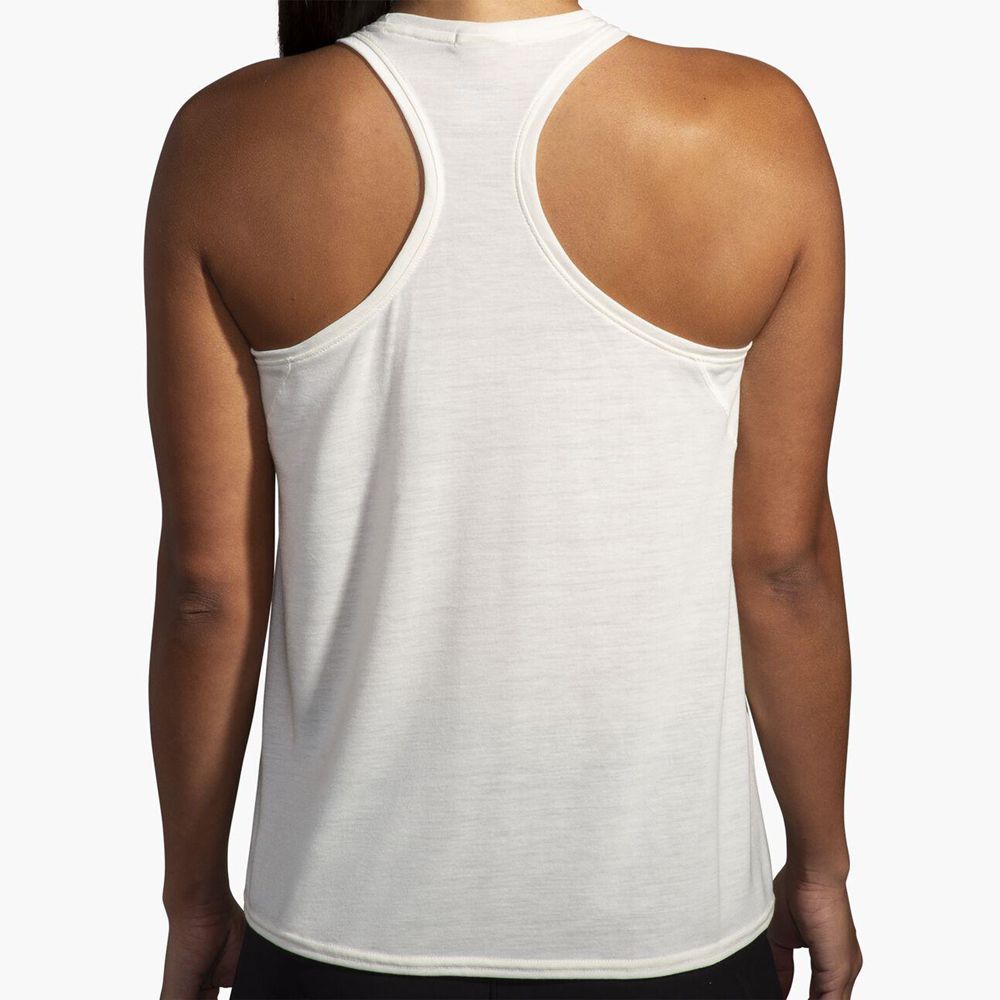 White Brooks Womens Distance 3.0 Tank Top | IRC-769530