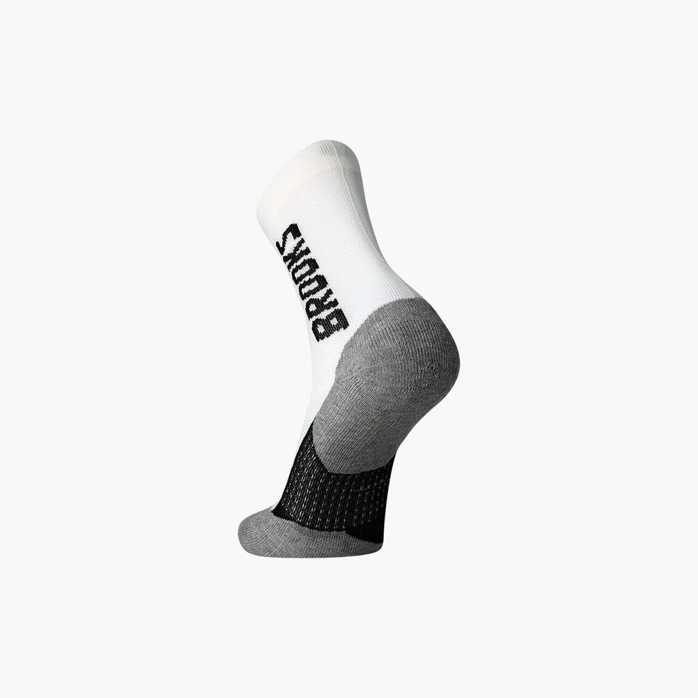 White Brooks Womens Ghost Crew Socks | LUB-953248