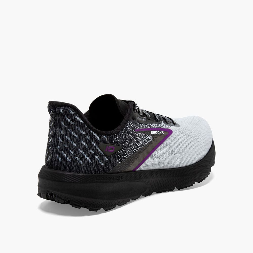 White Brooks Womens Launch 10 Running Shoes | YIH-620314