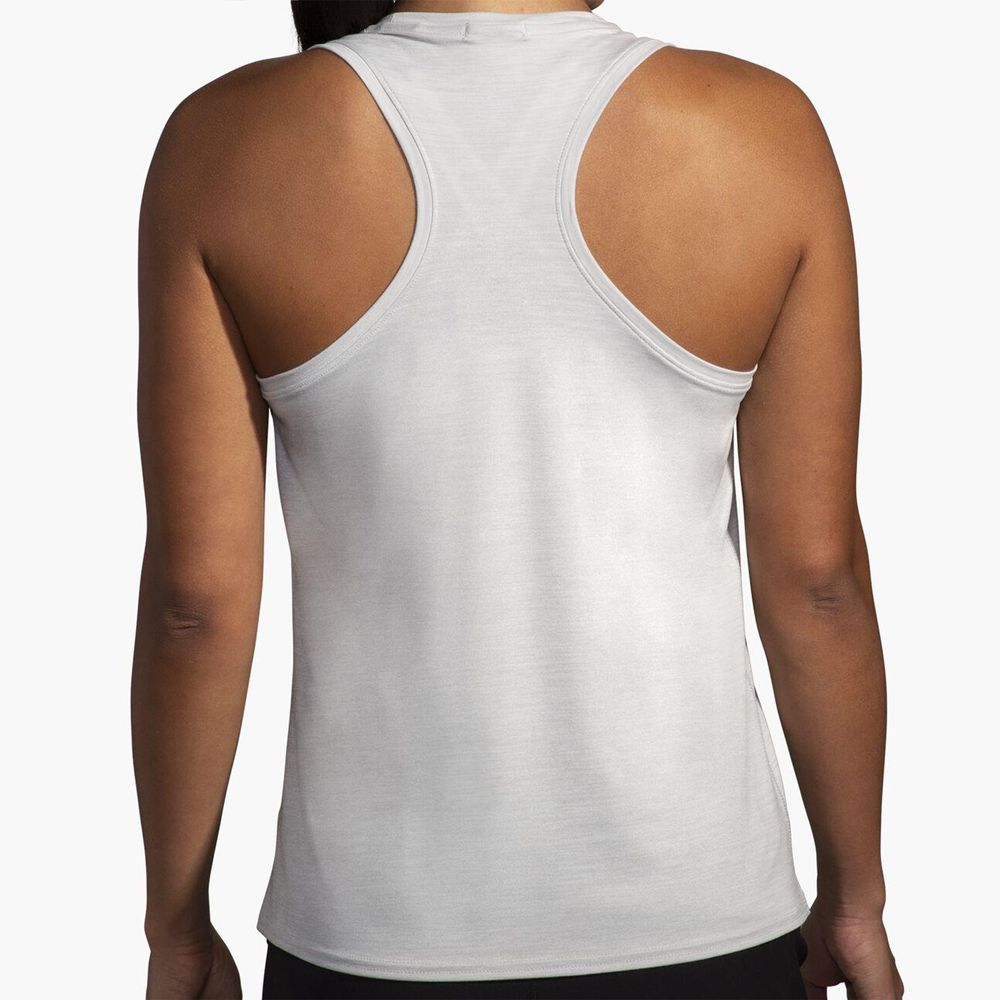 White Brooks Womens Luxe Tank Top | BTI-103529