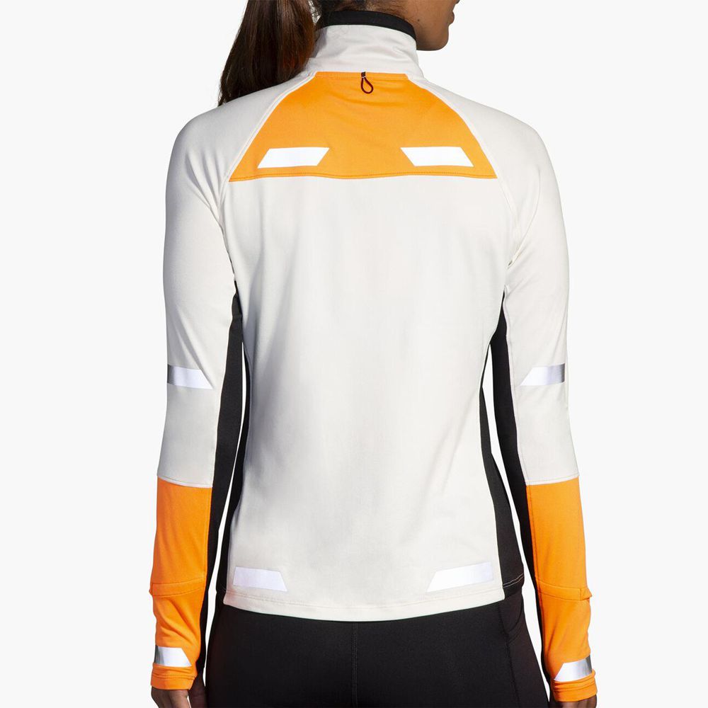 White Brooks Womens Run Visible 1/2 Zip 2.0 Top | YWQ-968472